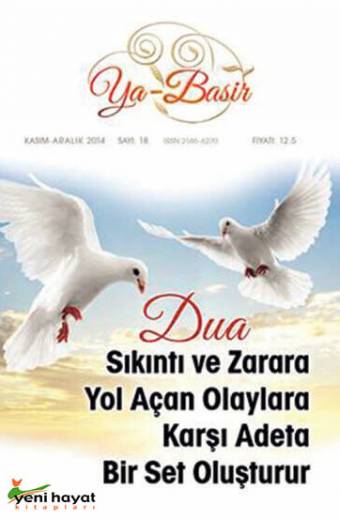 Ya Basir Dergisi 18. Sayı Kasım-Aralık 2014 Yeni Hayat Kitapları