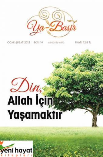 Ya Basir Dergisi19. Sayı Ocak-Şubat 2015 Yeni Hayat Kitapları