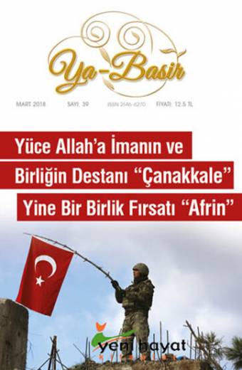 Ya Basir Dergisi 39. Sayı Mart 2018 Yeni Hayat Kitapları