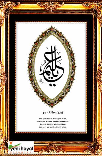 Ya Alîm Esma Tablosu Yeni Hayat Kitapları